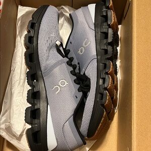 On Running Women's Gray and Black Athletic Shoes